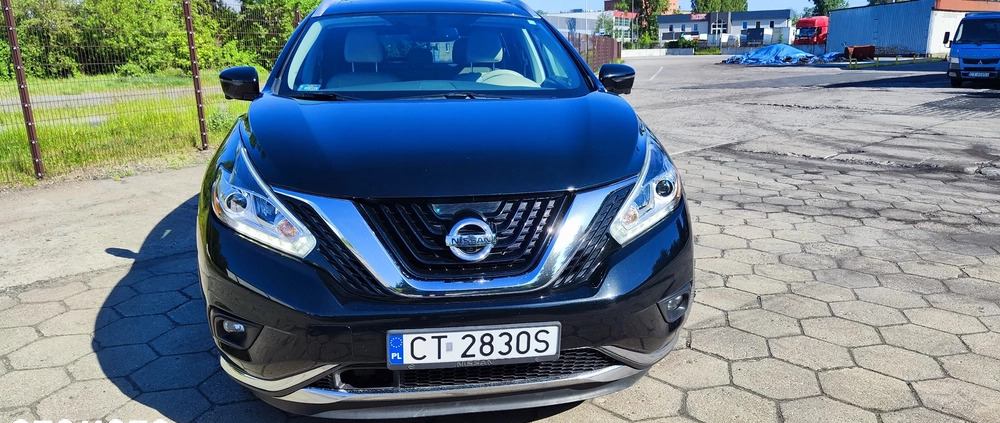 Nissan Murano cena 90000 przebieg: 130889, rok produkcji 2016 z Toruń małe 191